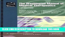 [PDF] The Washington Manual of Medical Therapeutics, 32nd edition (Spiral Manual Series) Full Online