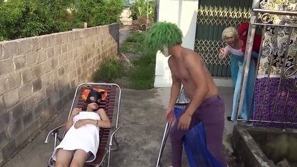 Headshot Joker Pranks Spiderman vs Frozen Elsa Superheroes Fun for kids-NXGADG1phNQ part 8