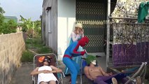 Headshot Joker Pranks Spiderman vs Frozen Elsa Superheroes Fun for kids-NXGADG1phNQ part 7
