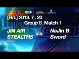 [H/L] LOL Champs Summer 2013_Jin Air Stealths vs Najin B Sword Match 1 (2013.7.20)