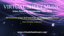 All Creatures of our God and King - Alto Sax and Piano Sheet Music Video Score
