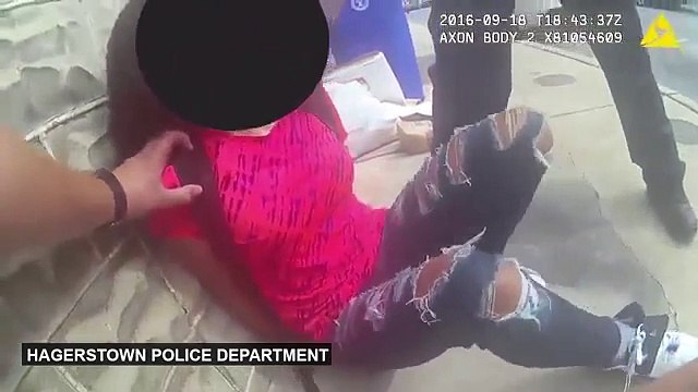 Police Pepper Spray 15 Year Old Girl in Hagerstown (VIDEO) Maryland Cop