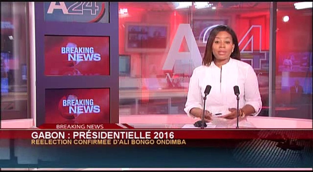 Gabon: Ali Bongo fait son discours et chante l'hymne national