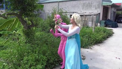 Frozen Elsa vs Spiderman vs Joker Tug of war SPIDERBABY ATTACK Superheroes Fun-x6ppuLmH24Q part 1