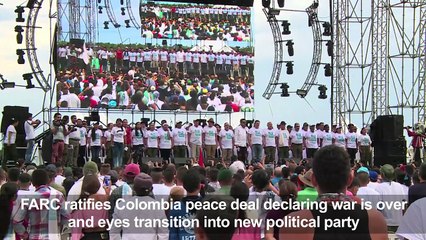 FARC ratifies peace deal, eyes transition to political party