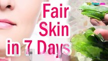 How to Get Clear, Spotless, Fair and Glowing Skin in 7 Days with Aloe vera Gel