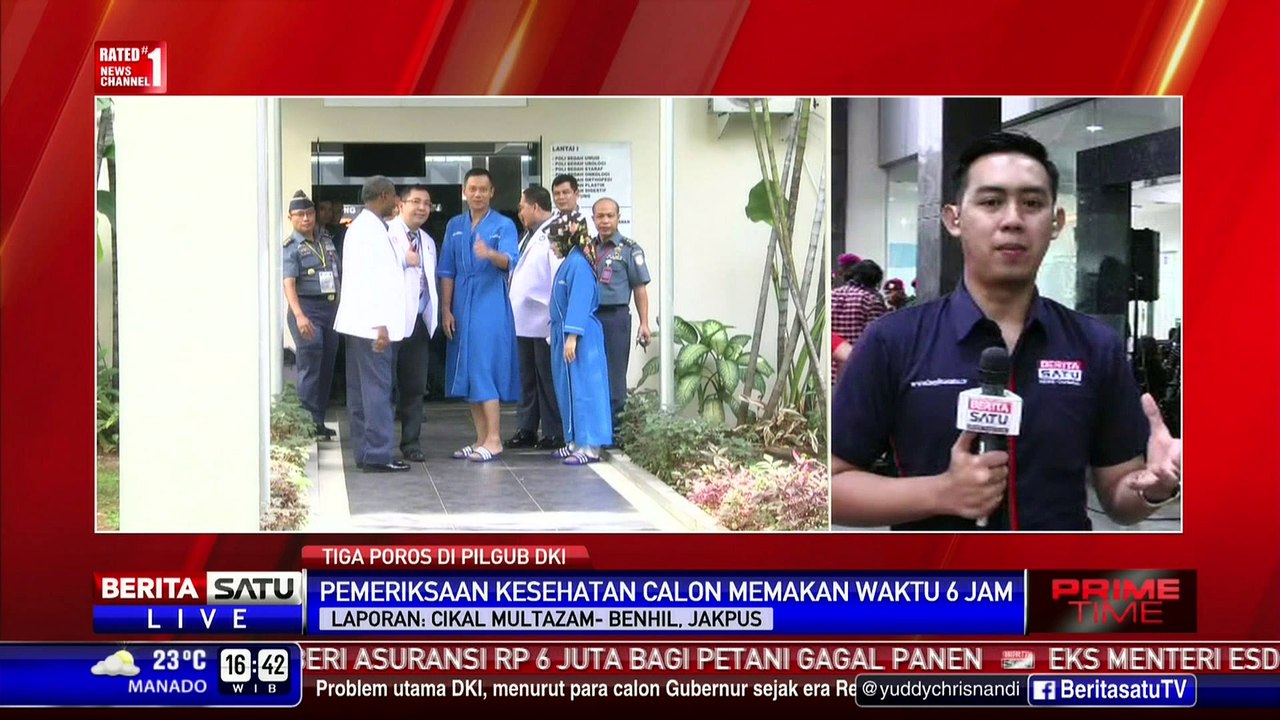 Tiga Pasang Cagub-Cawagub DKI Jakarta Bakal Dites Narkoba