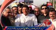 Karachi: PTI Chairman Imran Khan talks to media