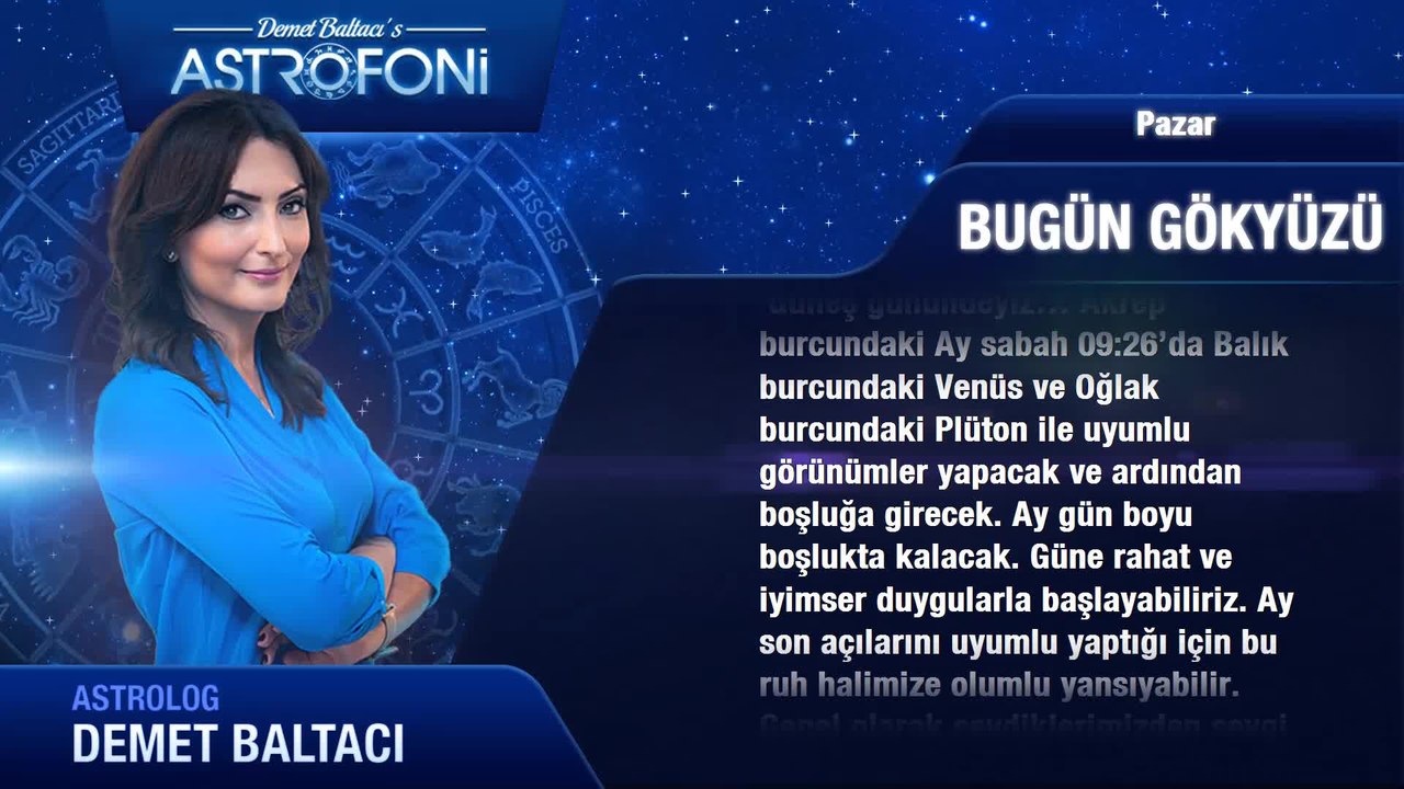 25 Eylül 2016 Pazar Bugün Gökyüzü