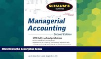 Big Deals  Schaum s Outline of Managerial Accounting, 2nd Edition (Schaum s Outlines)  Best Seller