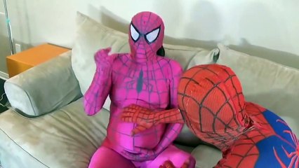 THE MASK VS PREGNANT PINK SPIDERGIRL VS VENOM BABY W_  part 2