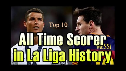 top 10 la liga top scorers of all time