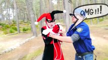 Spiderman vs Police Wanted Dead or Alive! w_ Harley Queen, Frozen Elsa &  part 4