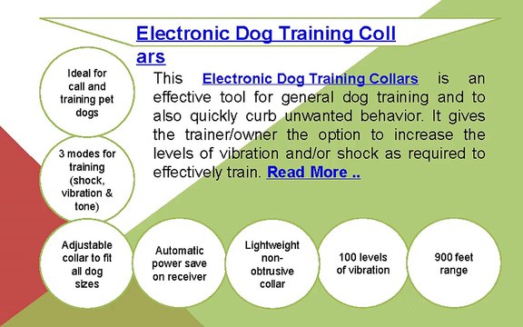 Electronic dog training collars