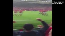 Ibrahimovic Lookalike Runs Up To Zlatan On Pitch Man United Vs Leicester City (2