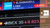 La banca arrastra a la Bolsa que acaba la semana perdiendo los 8.900 puntos