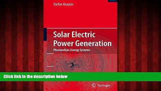 Free [PDF] Downlaod  Solar Electric Power Generation - Photovoltaic Energy Systems: Modeling of