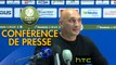 Conférence de presse FC Sochaux-Montbéliard - AC Ajaccio (1-0) : Albert CARTIER (FCSM) - Olivier PANTALONI (ACA) - 2016/2017