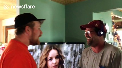 Couple announce pregnancy to dad with a 'Whisper Challenge'