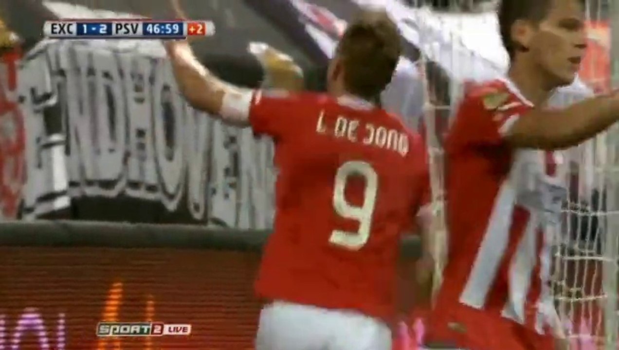 1-2 Luuk de Jong GOAL - Excelsior 1-2 PSV 24-09-2016