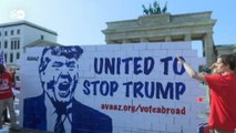 В Берлине разрушили стену с изображением Трампа (24.09.2016)