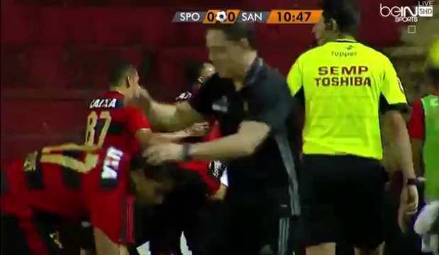 Jose Rogerio de Oliveira Goal - Sport Club do Recife 1-0 Santos Futebol Clube (24/09/2016)