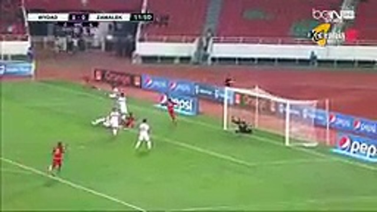 اهداف الشوط الاول -- الوداد 3-1 الزمالك -- نصف نهائى دورى ابطال افريقيا -