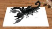 Speed Drawing of 3D Emperor Scorpion How to Draw Time Lapse Art Video Colored Pencil Illustration Artwork Draw Realism