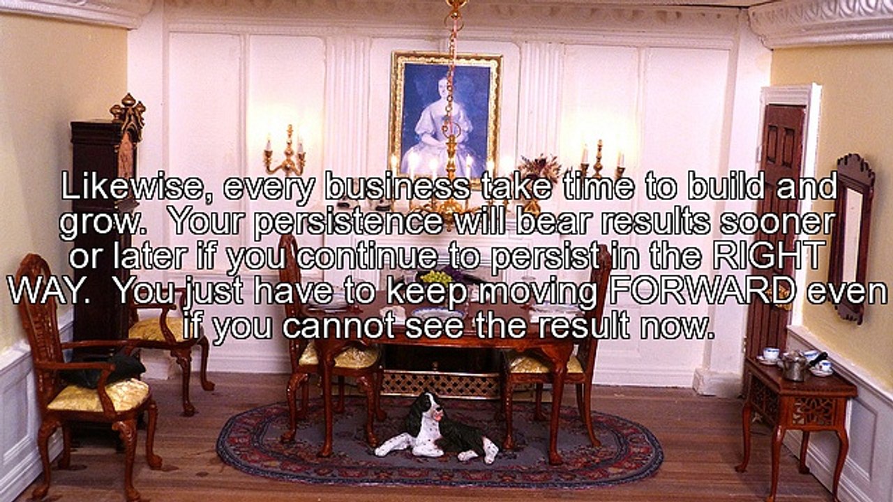 Persist in the Right Way to Succeed in your Online Home Business