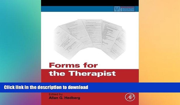 READ BOOK Forms for the Therapist (Practical Resources for the Mental Health Professional) BOOK