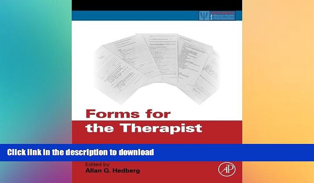 READ BOOK  Forms for the Therapist (Practical Resources for the Mental Health Professional)  BOOK