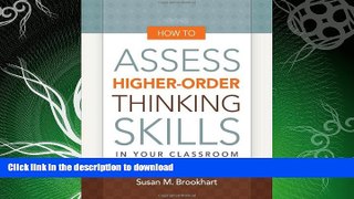 READ  How to Assess Higher-Order Thinking Skills in Your Classroom  BOOK ONLINE