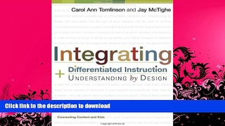 EBOOK ONLINE  Integrating Differentiated Instruction   Understanding by Design: Connecting