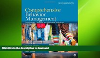 FAVORITE BOOK  Comprehensive Behavior Management: Individualized, Classroom, and Schoolwide