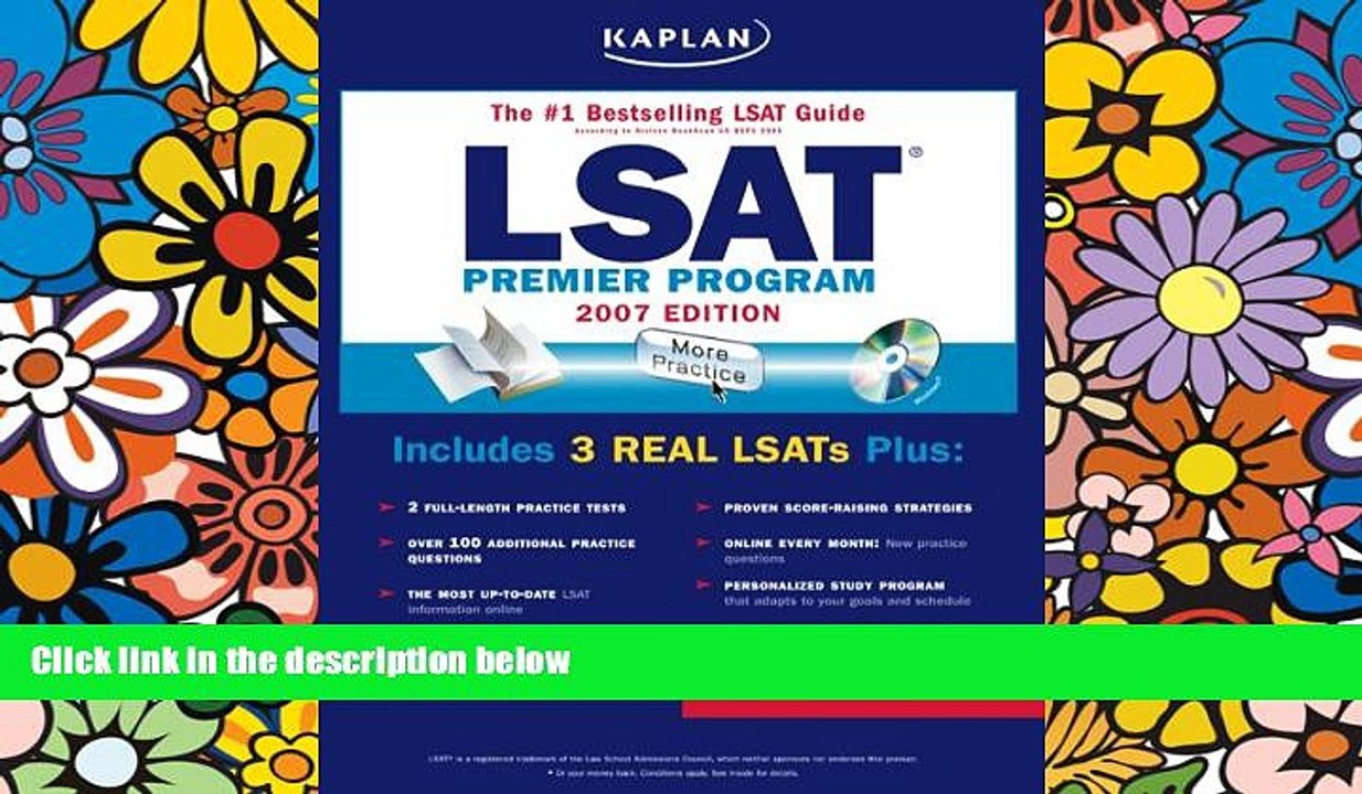 Big Deals  Kaplan LSAT, 2007 Edition: Premier Program (Kaplan LSAT Premier Program (W/CD))  Best