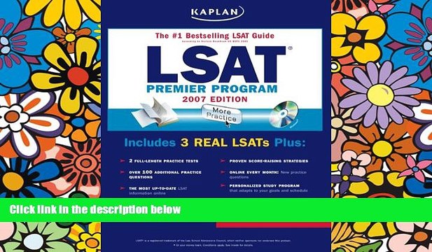 Big Deals Kaplan LSAT, 2007 Edition: Premier Program (Kaplan LSAT Premier Program (W/CD)) Best