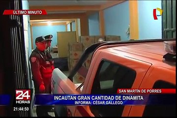 Incautan gran cantidad de dinamita en vivienda de SMP
