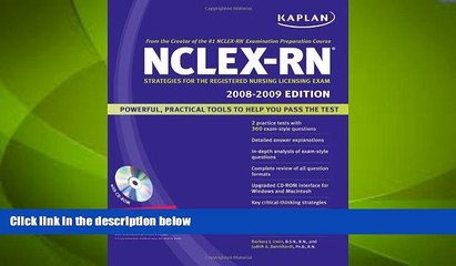 Big Deals  Kaplan NCLEX-RN Exam 2008-2009 with CD-ROM: Strategies for the Registered Nursing