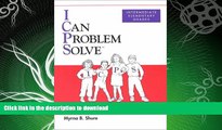 READ  I Can Problem Solve: An Interpersonal Cognitive Problem-Solving Program Intermediate