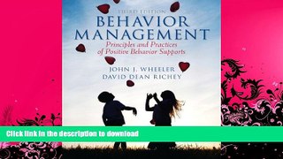 FAVORITE BOOK  Behavior Management: Principles and Practices of Positive Behavior Supports,