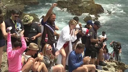 Gary Hunt's Insane Winning Dive in Azores: 3 Somersaults w/ 3 1/2 Twists!