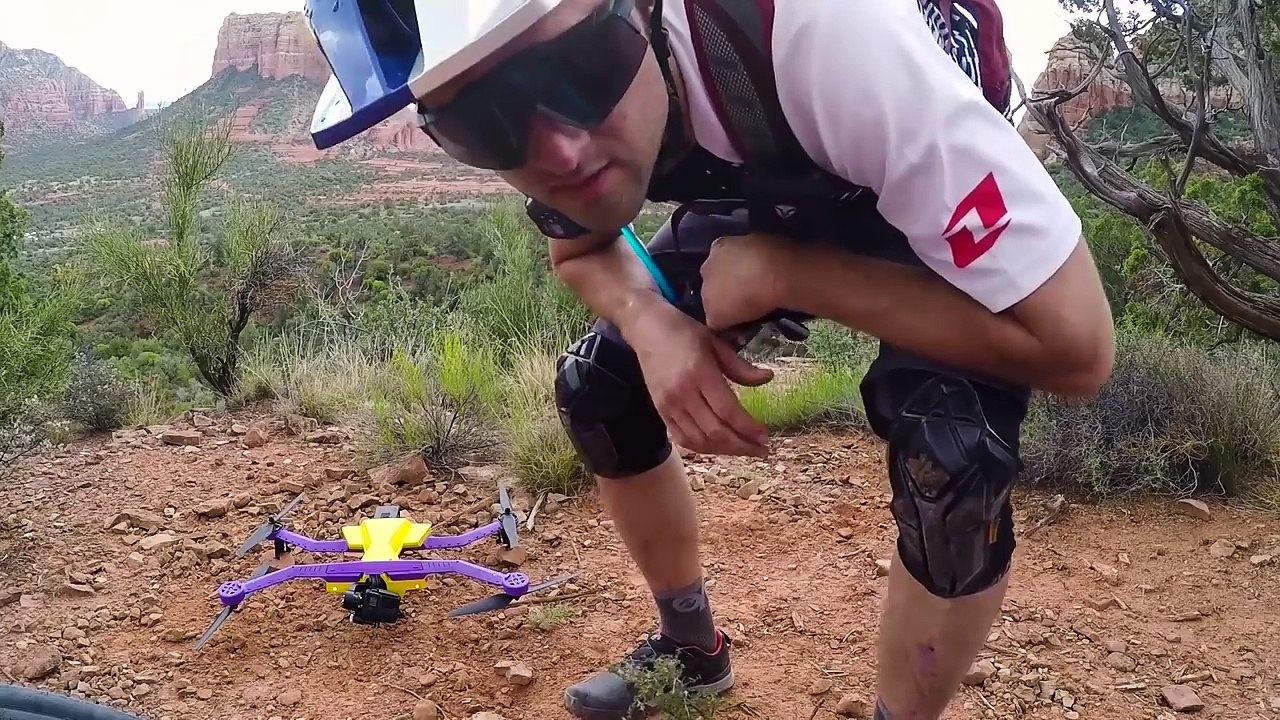Terrifying MTB Trail Ride With Aaron Chase and a GPS-Tracking Drone