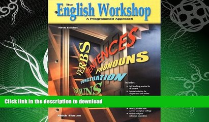 READ  The English Workshop: A Programmed Approach, Text-Workbook FULL ONLINE