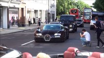 Carbon brown Bugatti Veyron Vitesse driving in London and hypercar combos!!