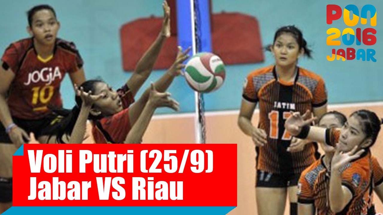 Voli Indoor - (Putri) Jawa Barat vs Riau, Minggu (25/9)