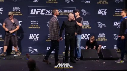 UFC 203: CM Punk vs. Mickey Gall Staredown