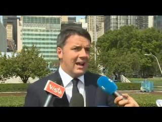 New York - Punto stampa di Renzi (20.09.16)