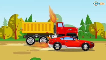 The Tow Truck and Cars & Trucks in City of Cars | Trucks cartoon for kids –  Видео Dailymotion