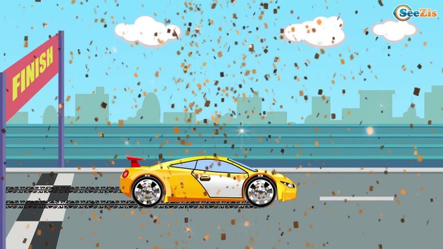 La Grue et le Train | Dessin animés de voitures et camions pour enfants