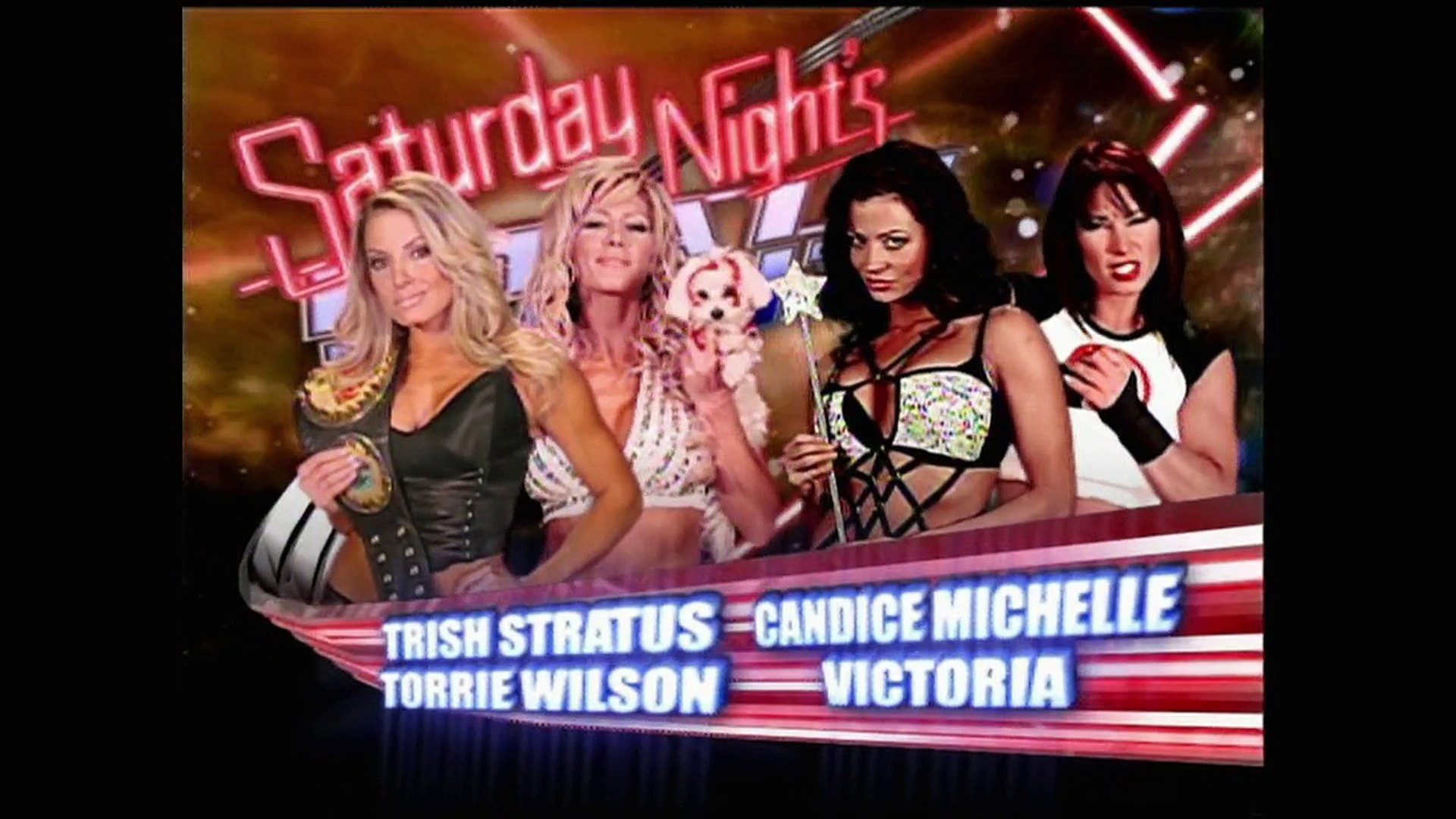 Women’s Championship: Trish Stratus © vs. Victoria (w/ Candice 